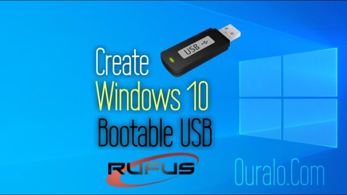 Create Windows 10 Bootable USB